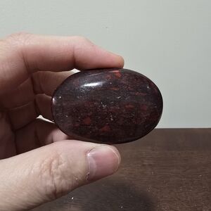 Brecciated Red Jasper Crystal Palmstone #A